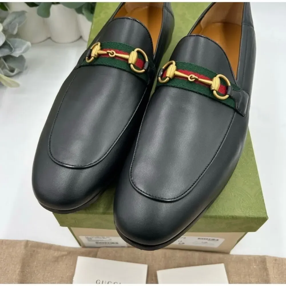 Men's Gucci JORDAAN horse bit loafers size 13 made in Italy